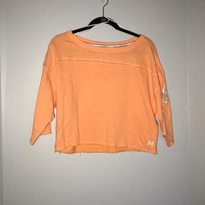 cropped victorias secret crewneck